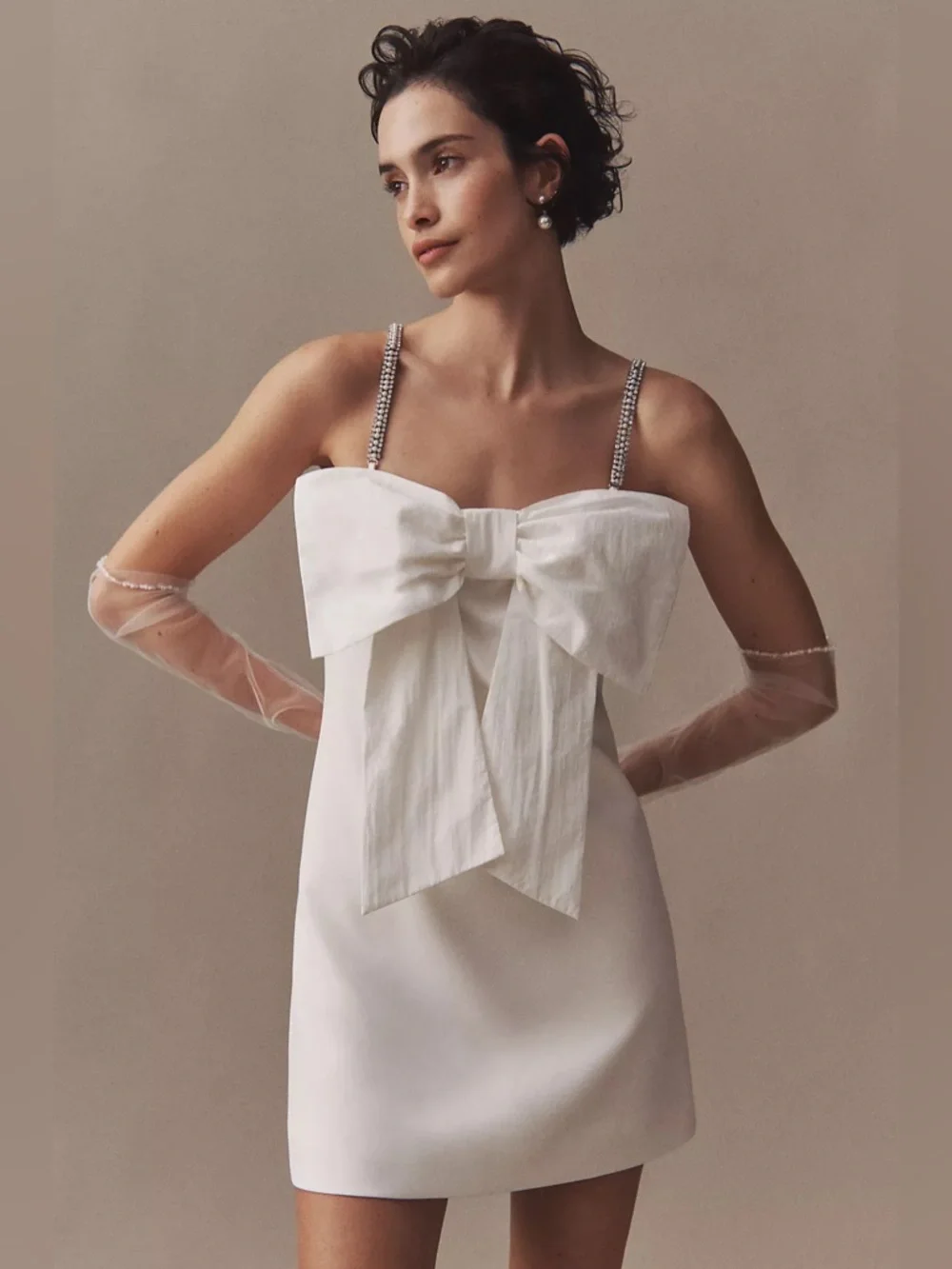 bhldn short dress BHLDN Satin Mini Dress